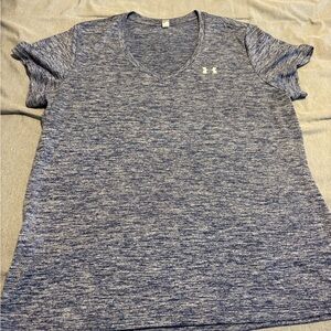 Under Armour Heathered Blue Tee